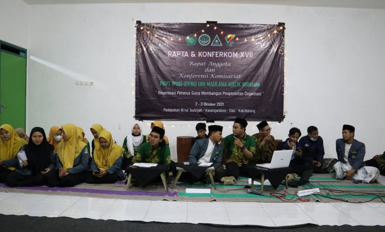 Foto : Suasana sidang LPJ pengurus PKPT IPNU IPPNU UIN Malang