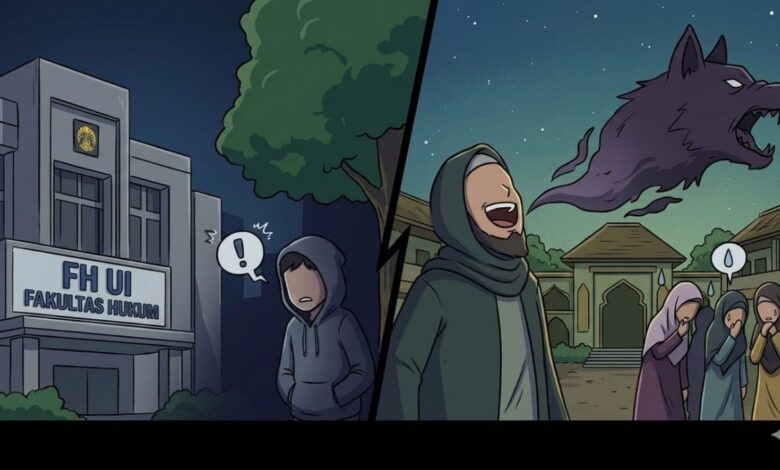 Gambar: Ilustrasi Gelak di Instansi Akademik dan Agama